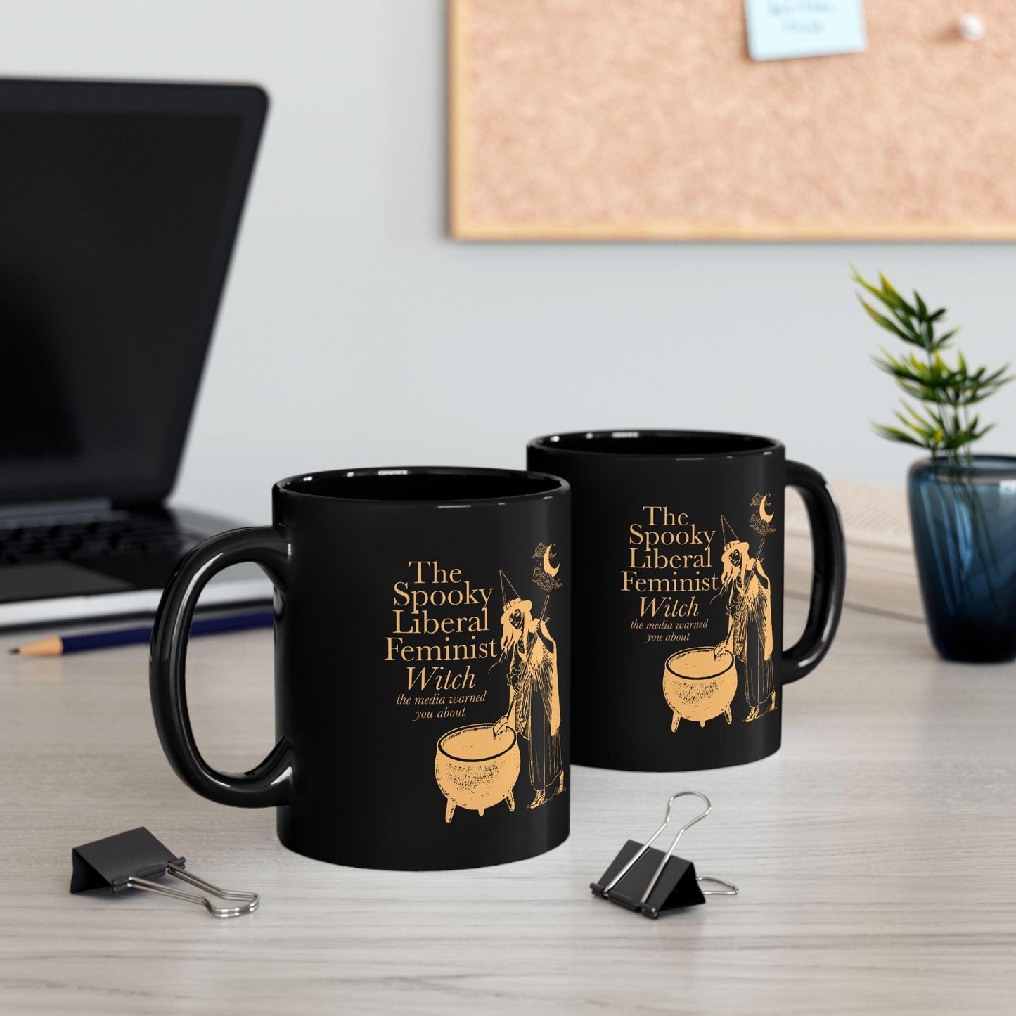 Spooky liberal feminist witch | feminist mug | funny feminist mug | leftist gift | anti trump mug | social democrat | liberal mug | pro roe