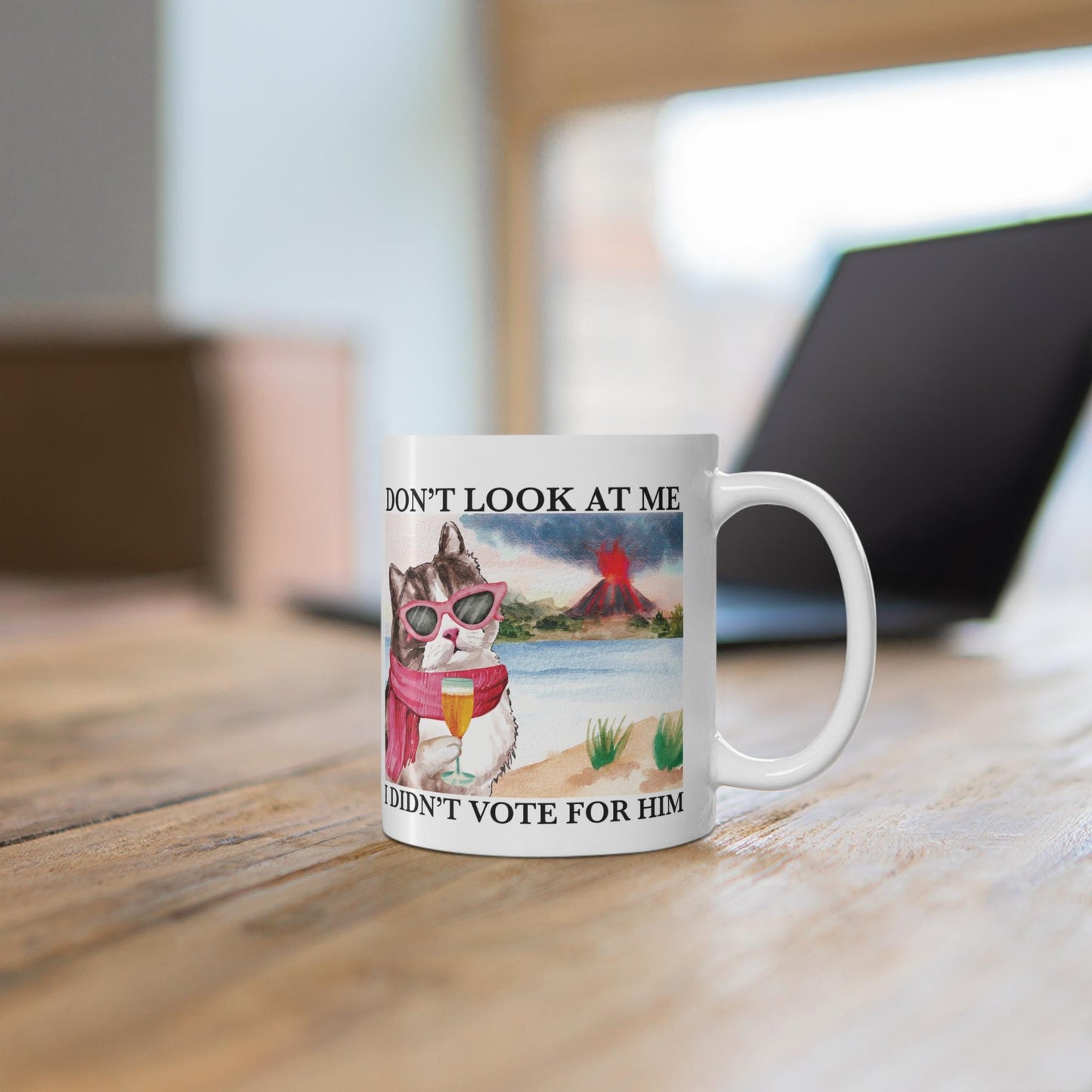 I didnt vote for him mug | anti trump coffee mug | subtle anti trump | liberal mug | feminist mug | social democrat | leftist gifts