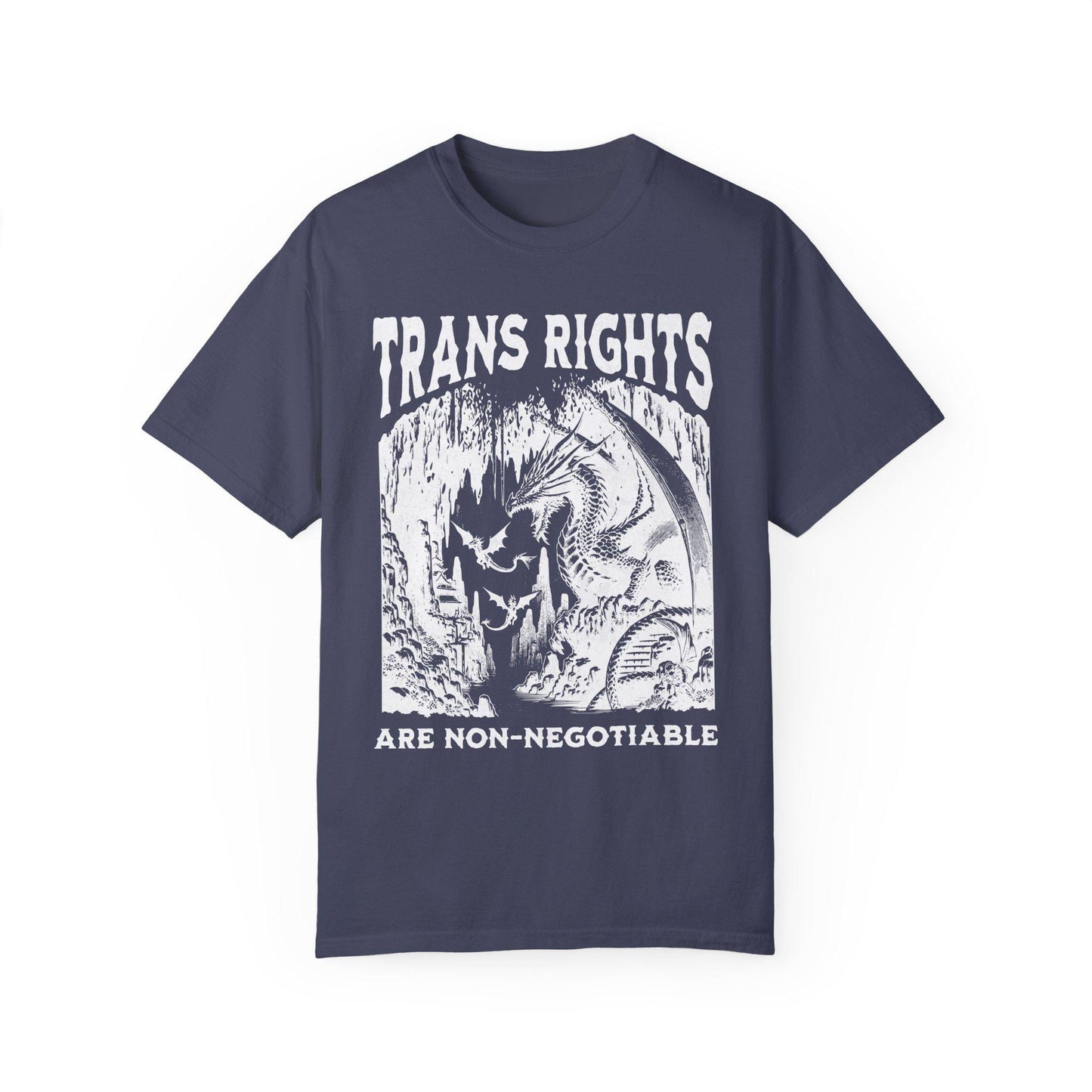 Trans rights are non negotiable | Comfort Colors | protect trans kids | transgender gift | transgender mtf | subtle trans pride | trans art