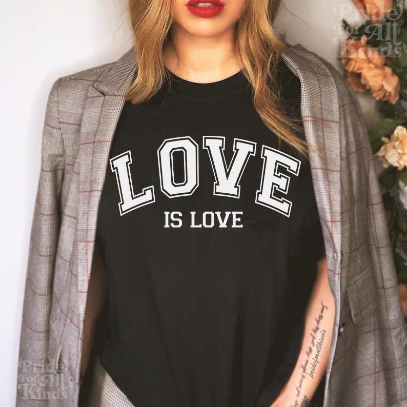 Love is love valentines day sweatshirt | lesbian valentines | queer valentines gifts | gay valentines | bi pride subtle | subtle pride shirt
