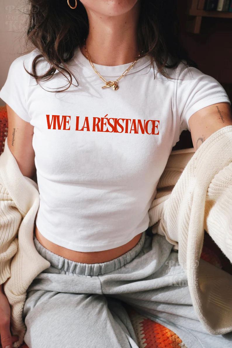Vive la resistance | feminist baby tee | community is resistance | leftist | libeal feminist human rights | social justice | anti fascism