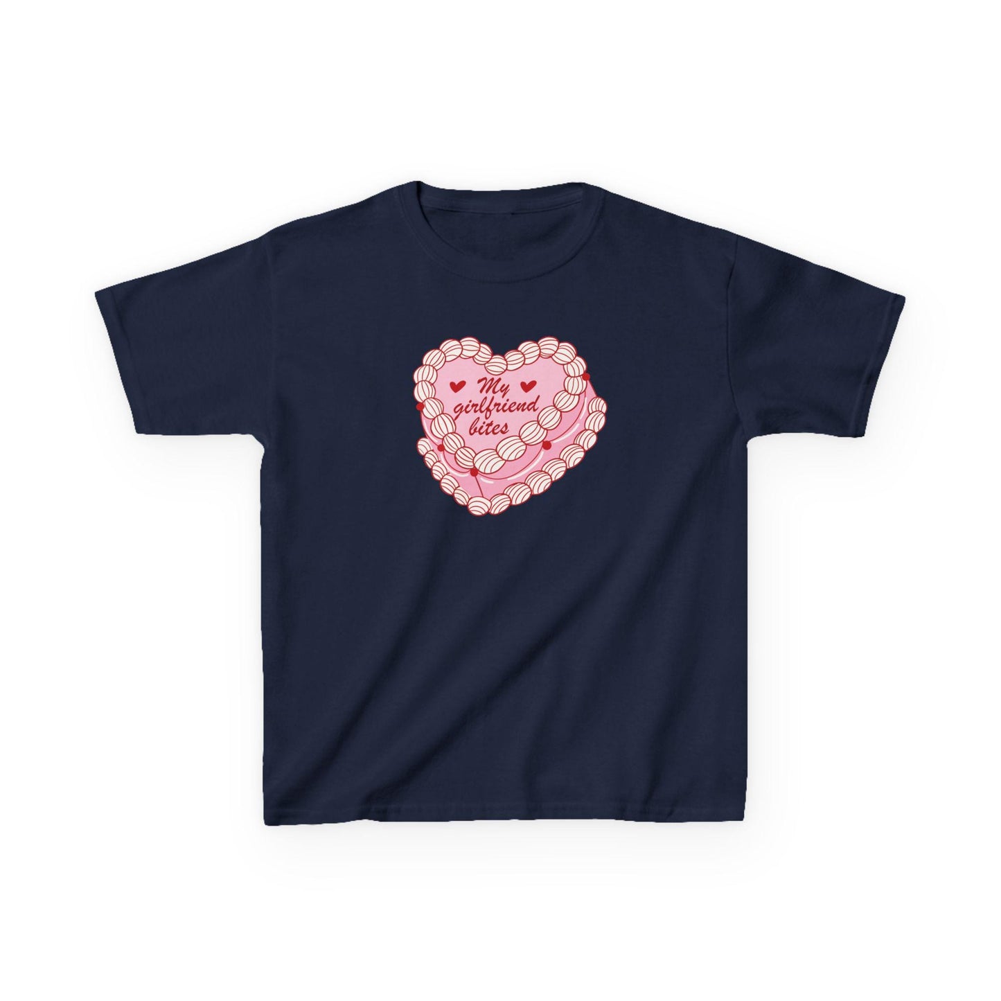 My girlfriend bites | baby tee | lesbian valentines | queer valentine gift | funny girlfriend valentine | bi pride | pride merch butch femme