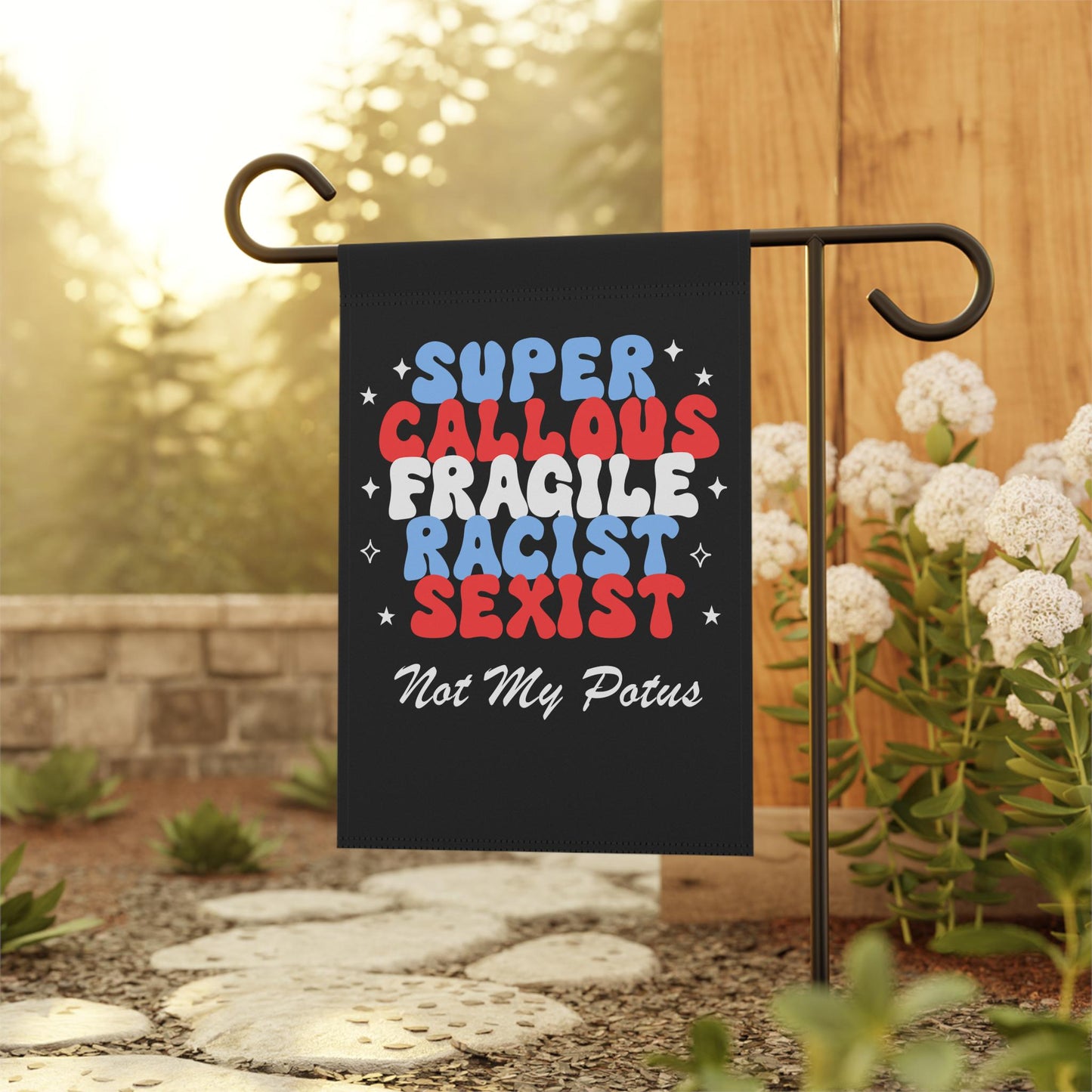Super callous fragile flag | anti trump flag | anti trump sign | anti fascism | anti capitalist | religious trauma | trans rights | feminist