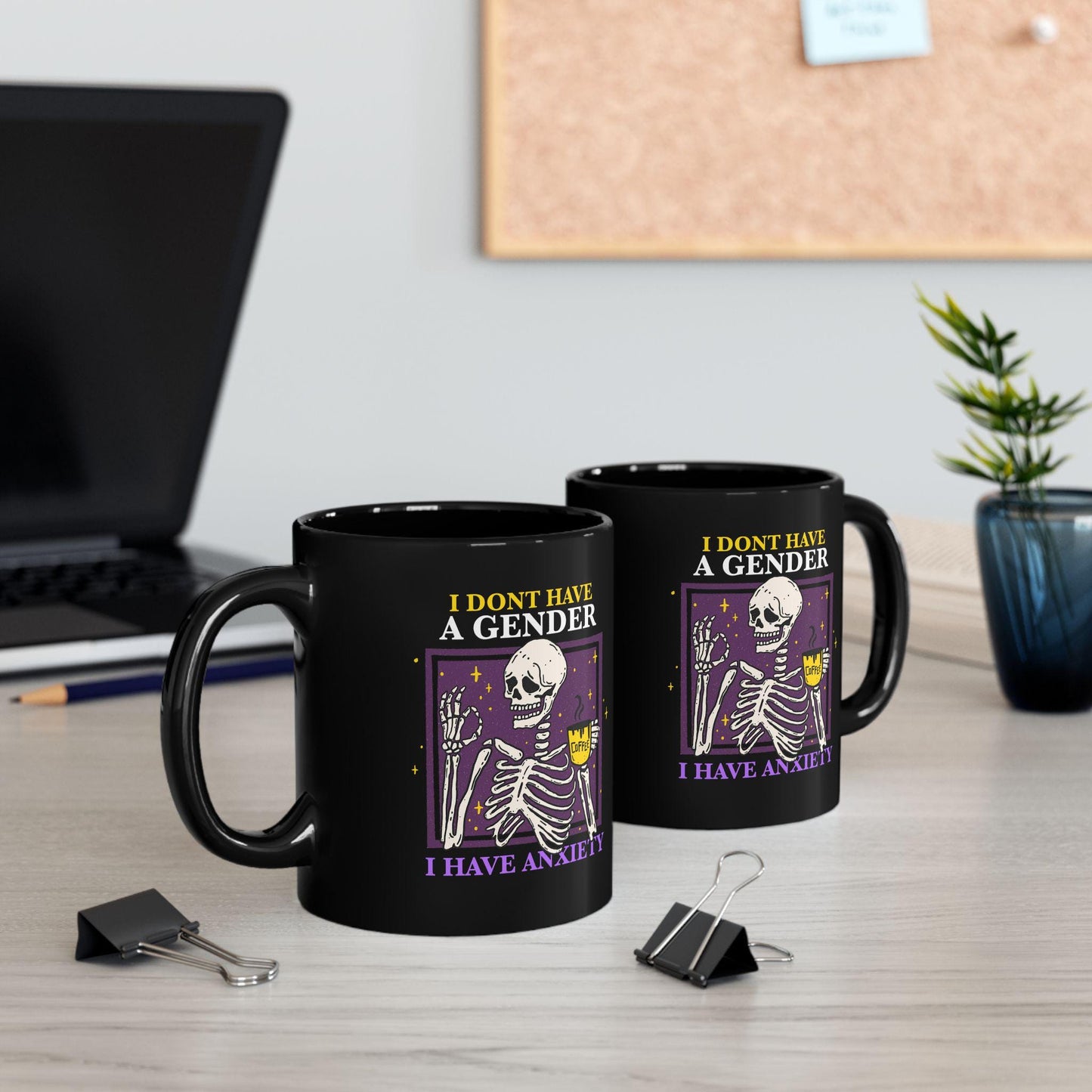I dont have a gender i have anxiety mug | nonbinary mug | nonbinary pride | nonbinary gifts | enby | queer mug | subtle nonbinary | agender