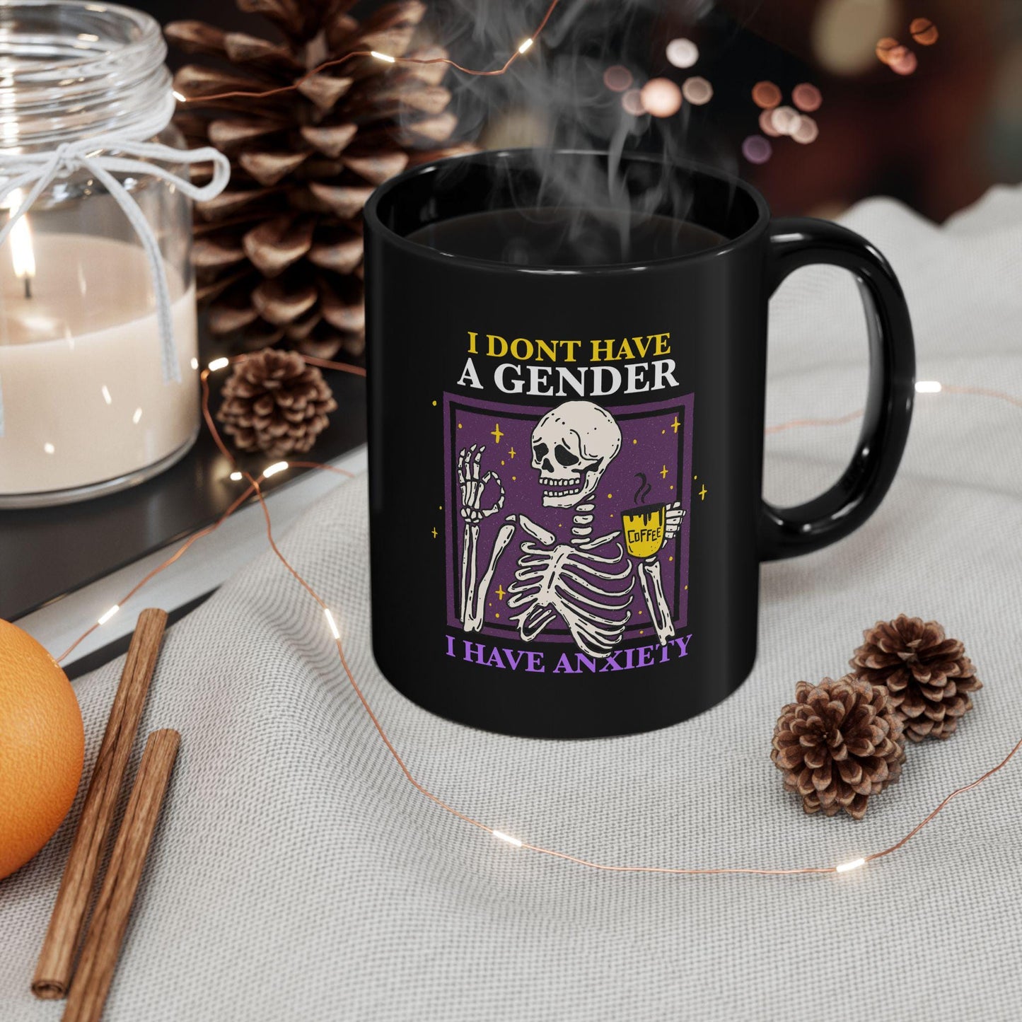 I dont have a gender i have anxiety mug | nonbinary mug | nonbinary pride | nonbinary gifts | enby | queer mug | subtle nonbinary | agender