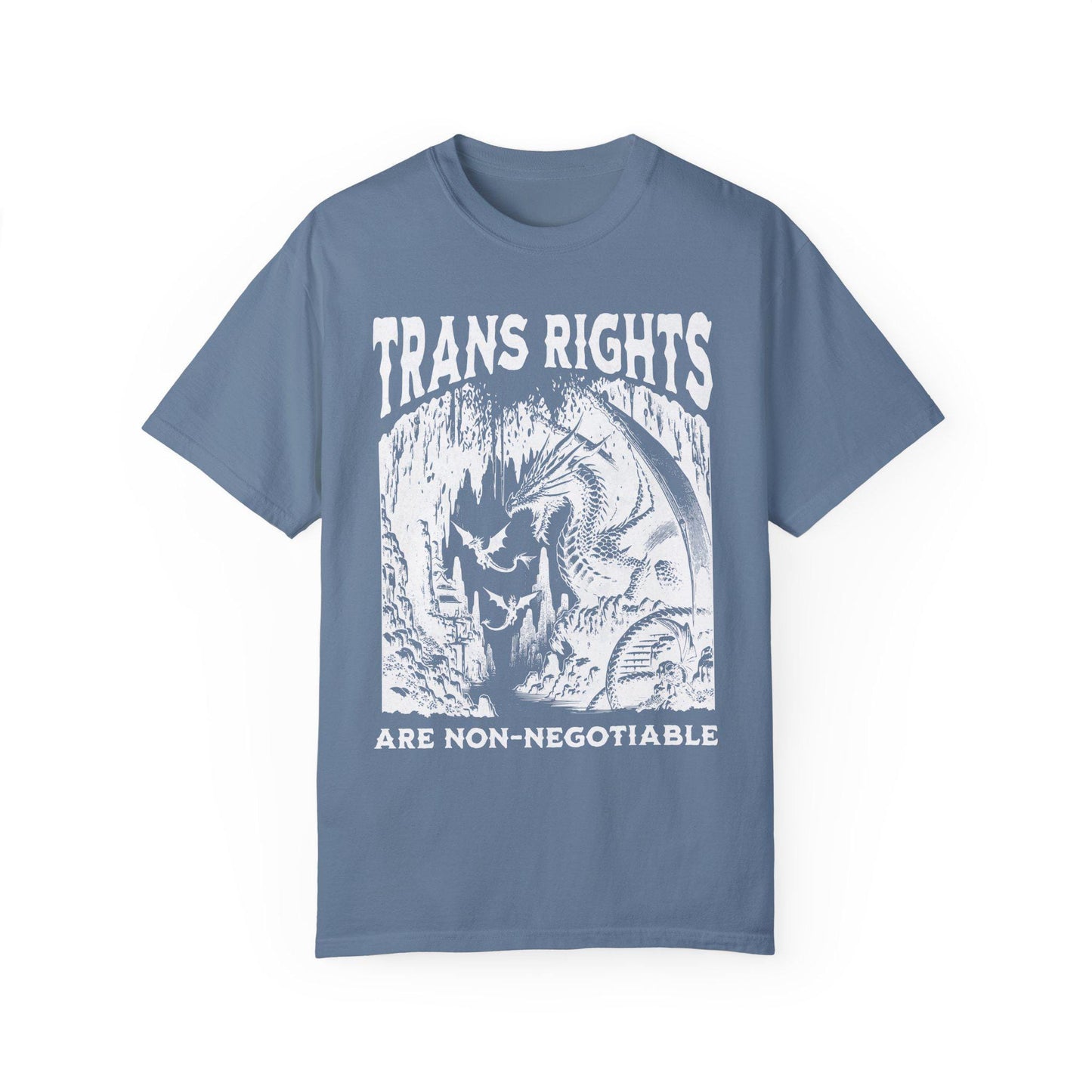 Trans rights are non negotiable | Comfort Colors | protect trans kids | transgender gift | transgender mtf | subtle trans pride | trans art