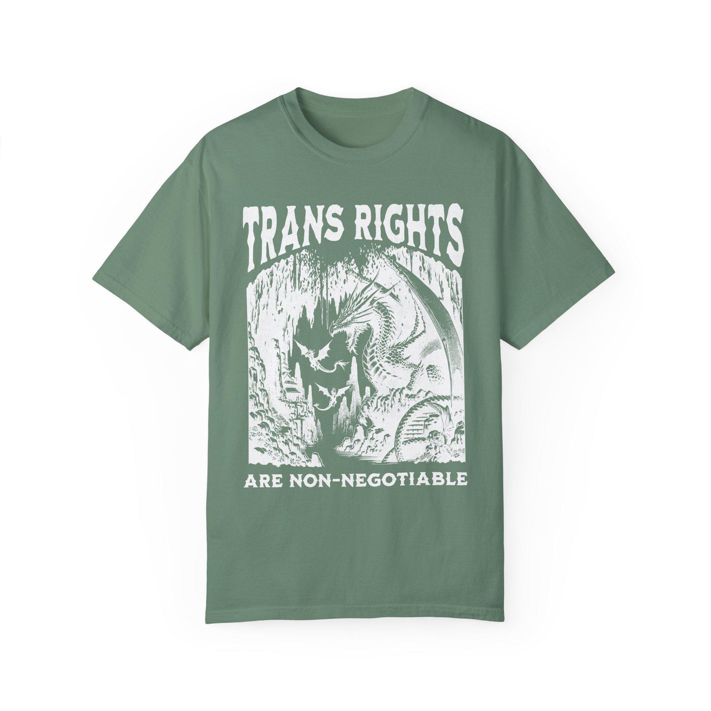 Trans rights are non negotiable | Comfort Colors | protect trans kids | transgender gift | transgender mtf | subtle trans pride | trans art