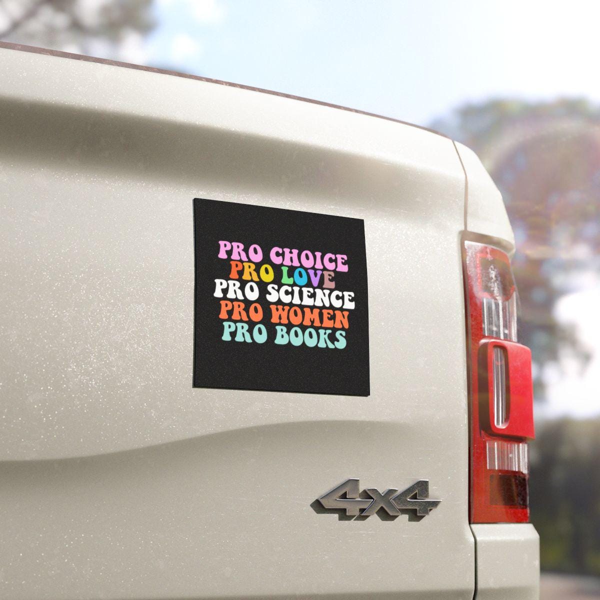 Pro choice pro love pro science pro women pro books car magnet | car magnet liberal | political car magnet | resist car magnet | leftist