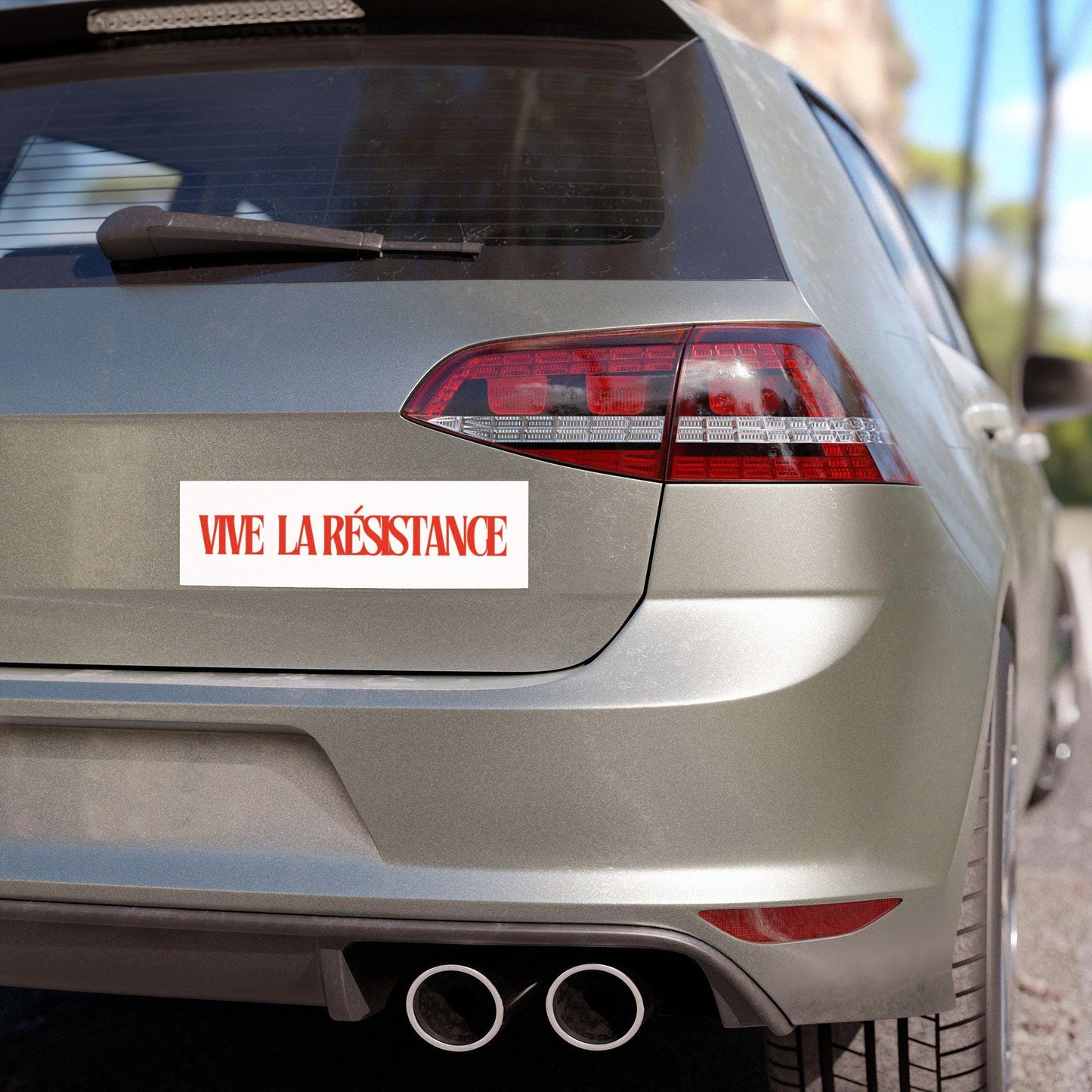 Vive La Resistance Bumper Sticker Car Magnet | Fight Fascism | Resist Sticker | political car magnet | car magnet liberal | social justice