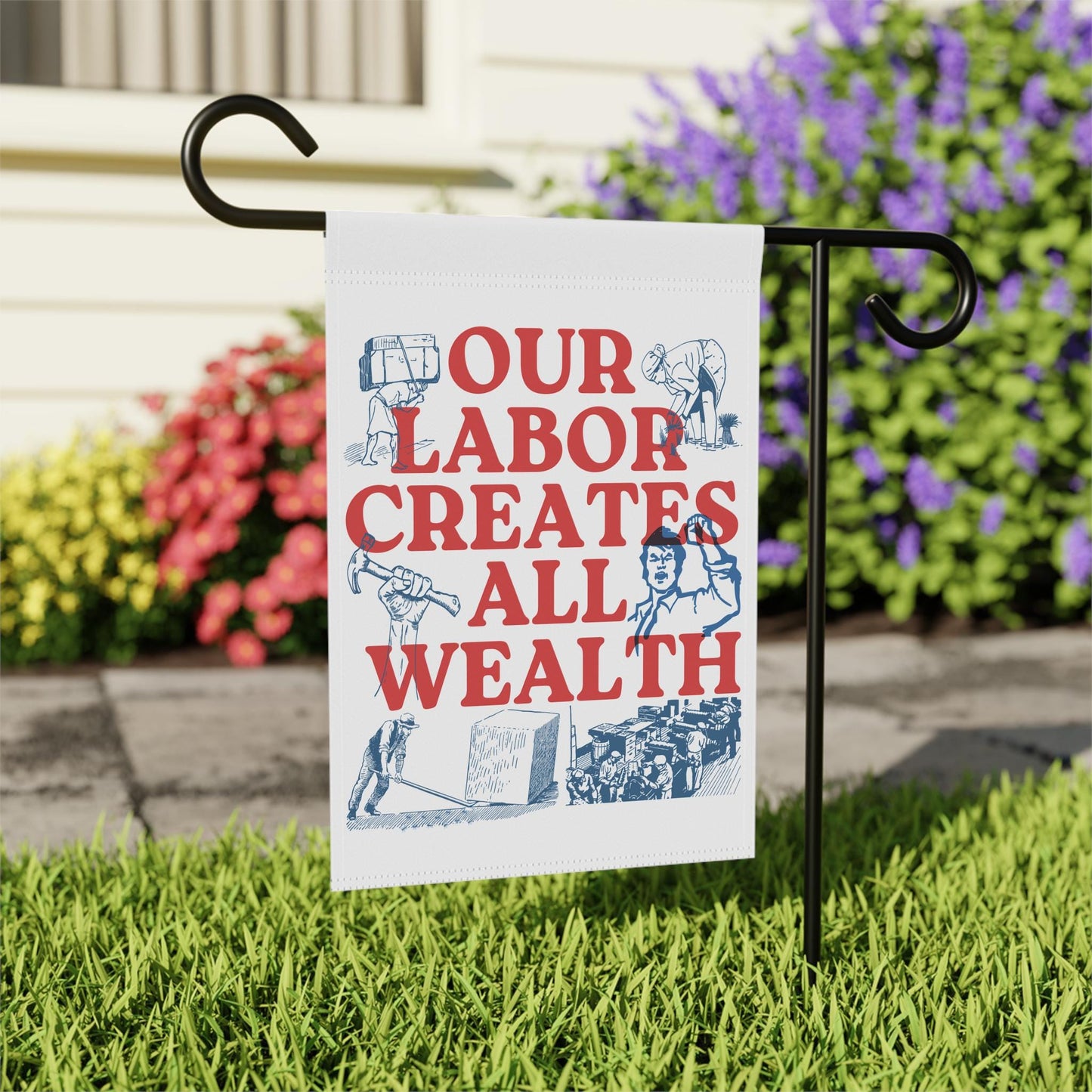 Our labor creates all the wealth flag | capitalism | resist flag | people over profit | anti billionaire | the only minority billionaires |