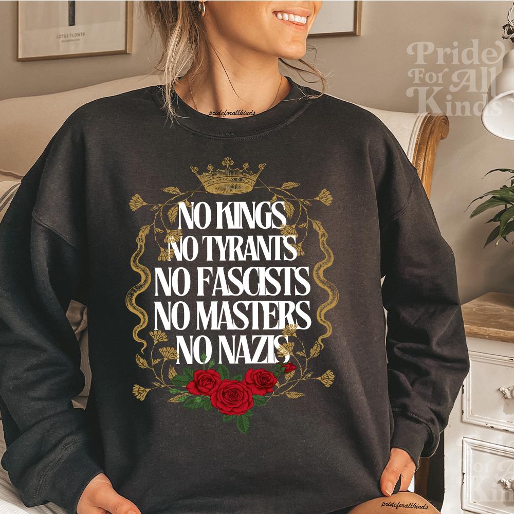 No Kings No Tyrants | No kings in america | resist shirt | liberal tshirt | fdt shirt | social justice | anti capitalist | anti billionaire