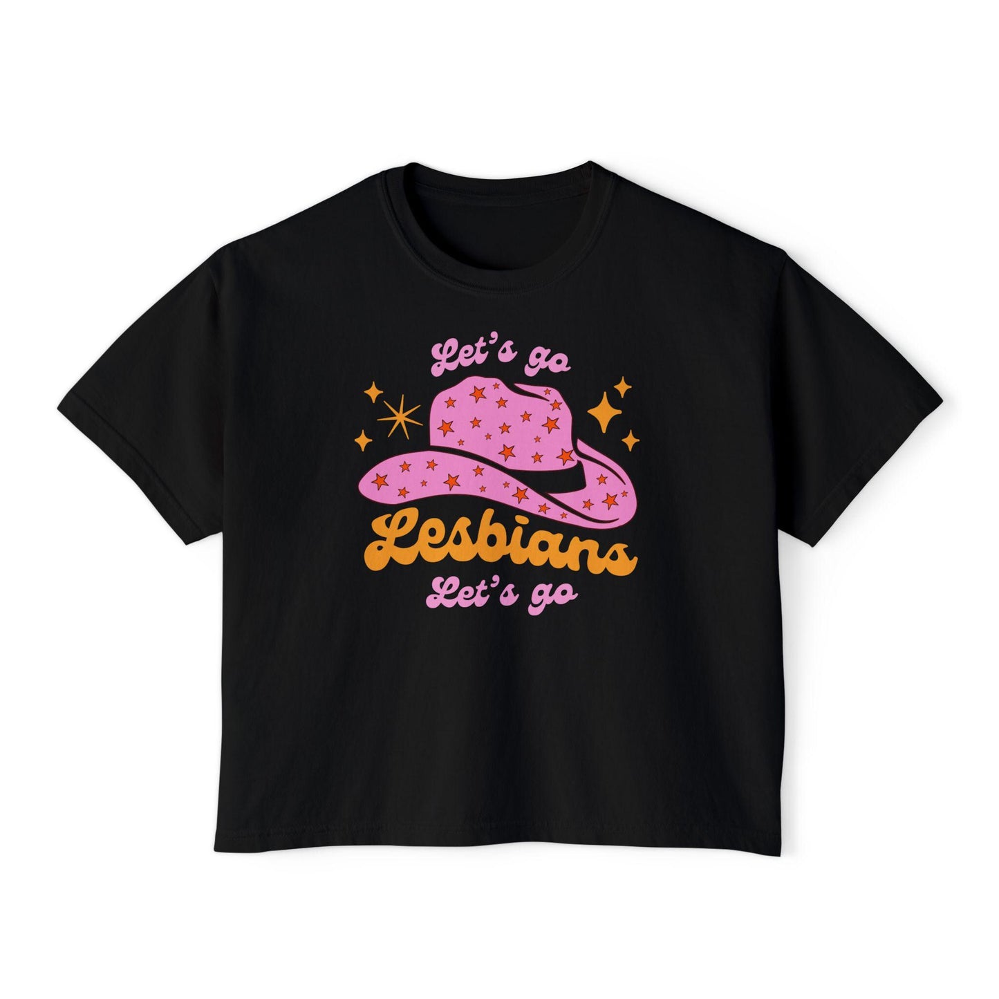 Let's go lesbians let's go | pride crop top | lesbian top | lesbian pride shirt | lesbian fashion | sapphic pride | wlw | butch | femme