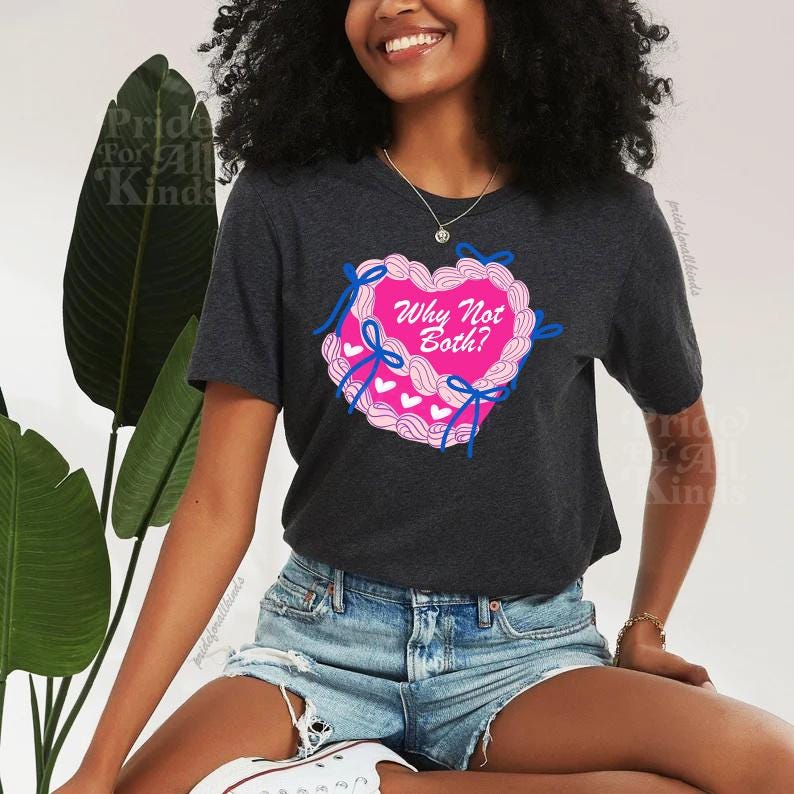subtle bisexual | why not both cake | bisexual cake | subtle bi | bisexual subtle | subtle lgbt | subtle pride | bi pride | bi pride shirts