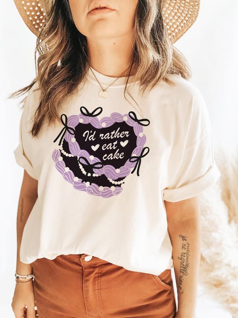 asexual | i'd rather eat cake | asexual pride | subtle asexual merch | asexual pride | aroace | asexual tshirt | subtle pride | aromantic