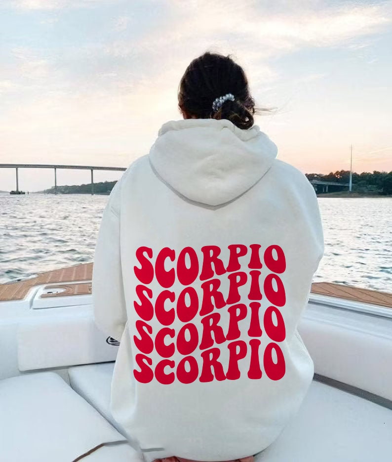 Scorpio Hoodie | scorpio sweatshirt | scorpio aesthetic | aesthetic hoodie | zodiac sign hoodie | vsco girl hoodie | 90s aesthetic hoodie |