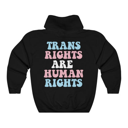 Trans rights are human rights | transgender hoodie | lgbt pride hoodie | trans lesbian hoodie | they them hoodie | 90s aesthetic hoodie |