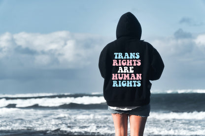 Trans rights are human rights | transgender hoodie | lgbt pride hoodie | trans lesbian hoodie | they them hoodie | 90s aesthetic hoodie |
