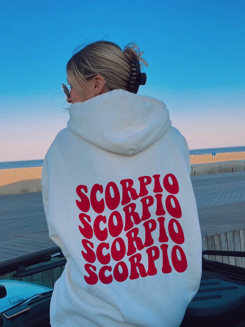 Scorpio Hoodie | scorpio sweatshirt | scorpio aesthetic | aesthetic hoodie | zodiac sign hoodie | vsco girl hoodie | 90s aesthetic hoodie |