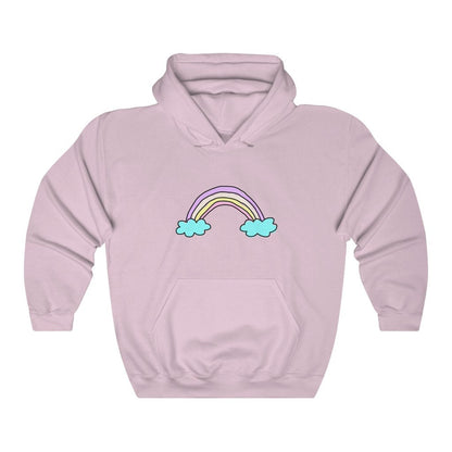 There's a rainbow always after the rain hoodie | rainbow hoodie | aesthetic hoodie | vcso girl hoodie | preppy hoodie | pastel hoodie tumblr