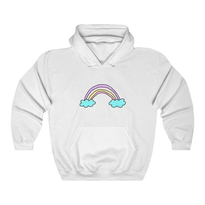 There's a rainbow always after the rain hoodie | rainbow hoodie | aesthetic hoodie | vcso girl hoodie | preppy hoodie | pastel hoodie tumblr