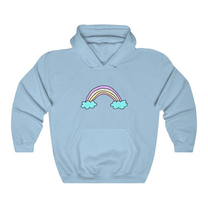 There's a rainbow always after the rain hoodie | rainbow hoodie | aesthetic hoodie | vcso girl hoodie | preppy hoodie | pastel hoodie tumblr