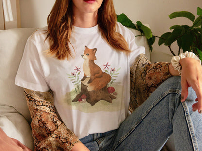 Fox cottagecore shirt
