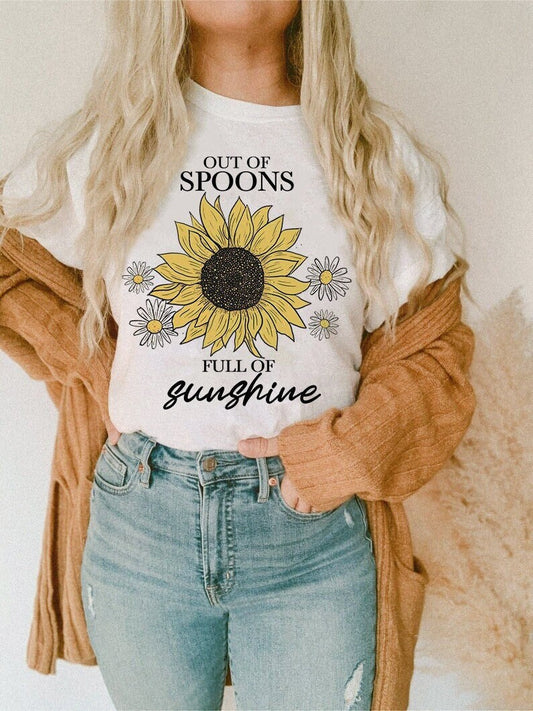 Out of spoons full of sunshine shirt