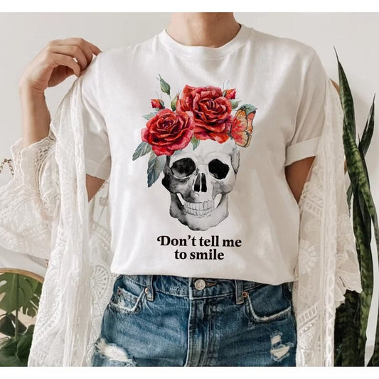 Don't tell me to smile shirt