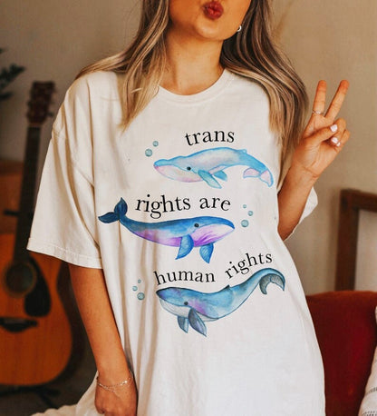 Trans rights are human rights shirt