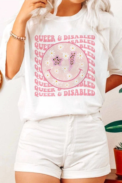 Queer and disabled shirt