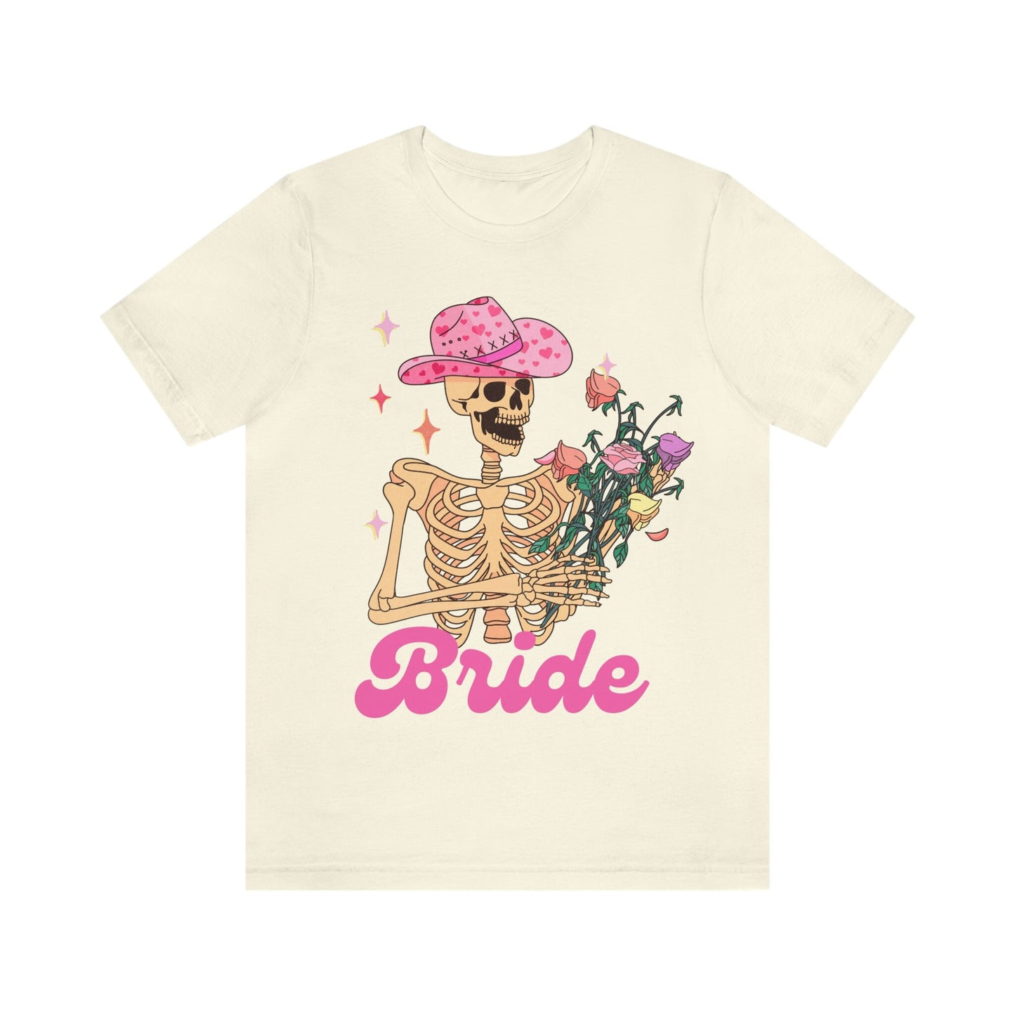 Retro style skeleton bride shirt