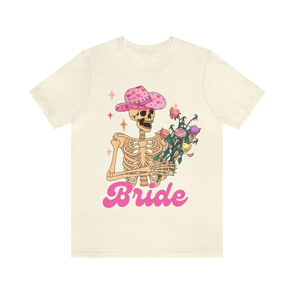 Retro style skeleton bride shirt