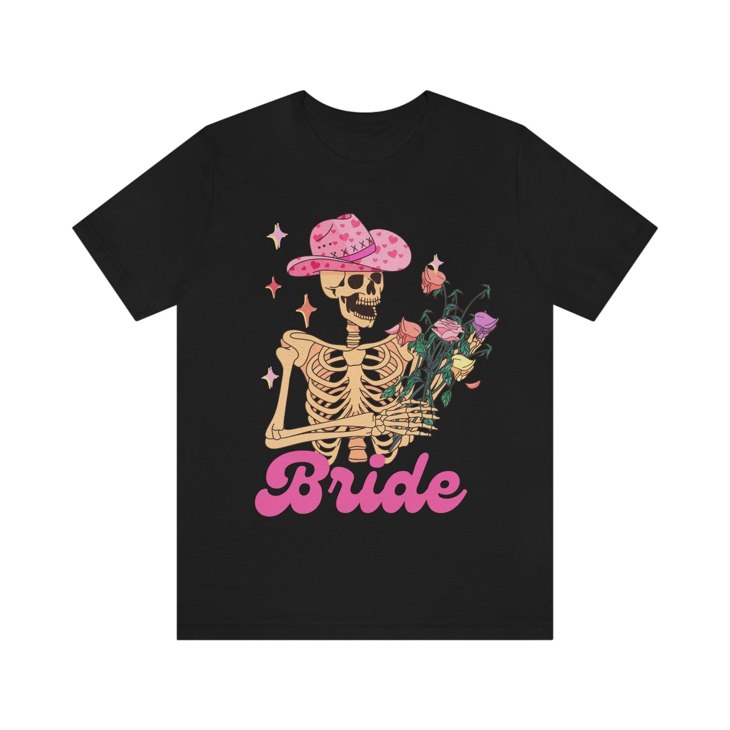 Retro style skeleton bride shirt