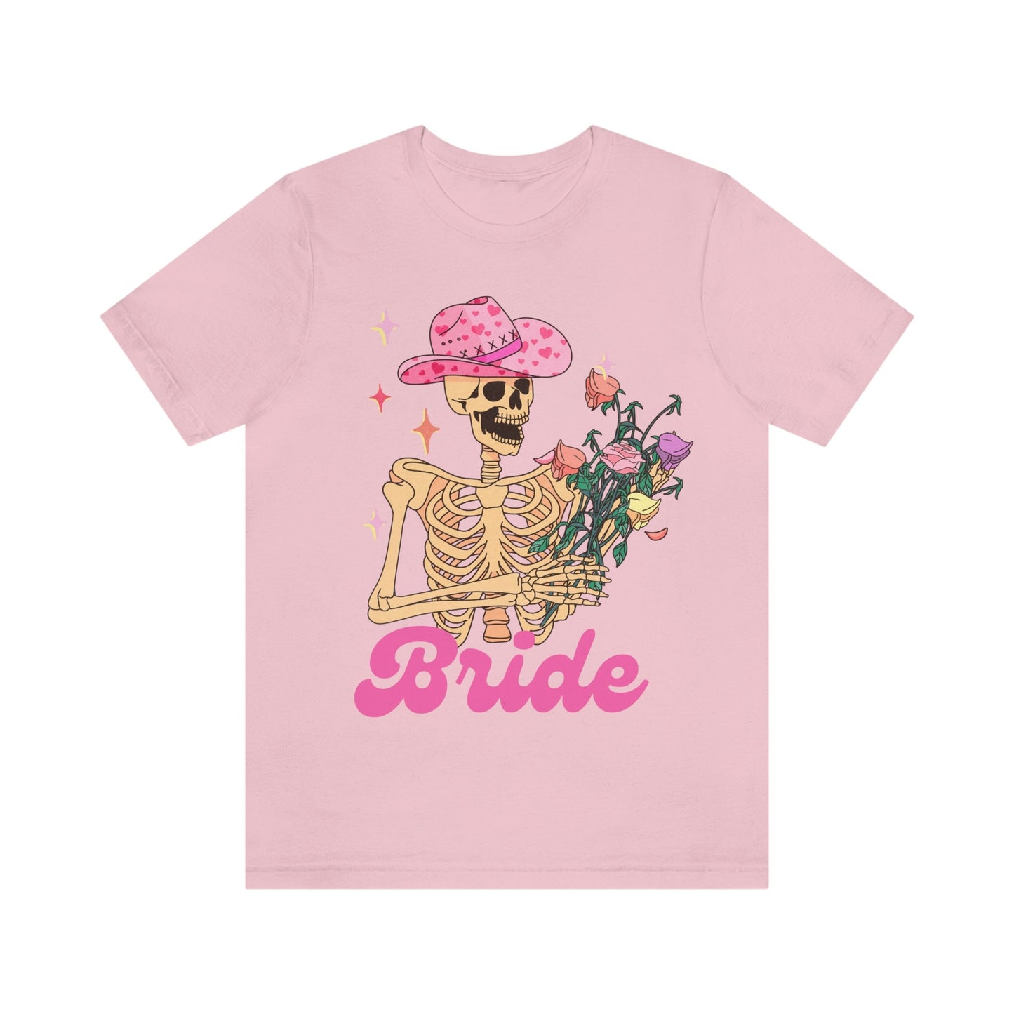 Retro style skeleton bride shirt