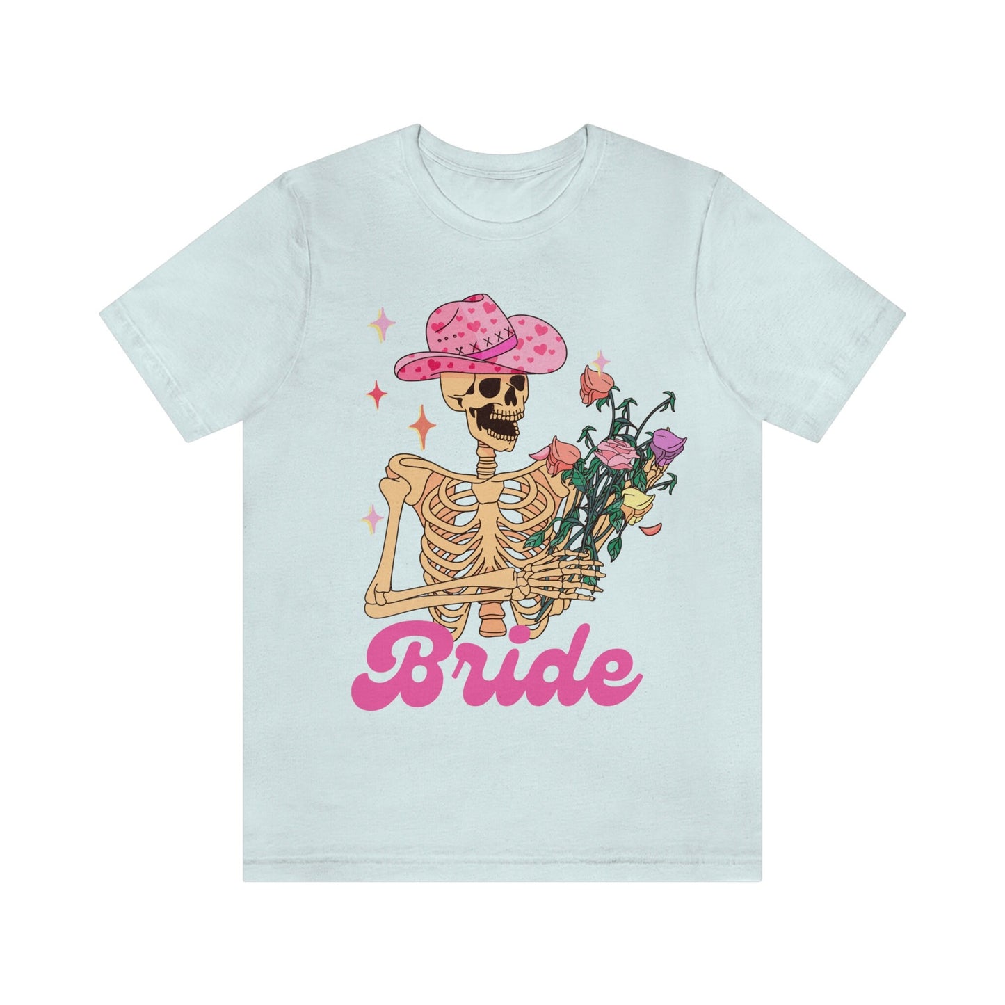 Retro style skeleton bride shirt