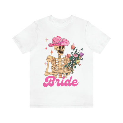 Retro style skeleton bride shirt