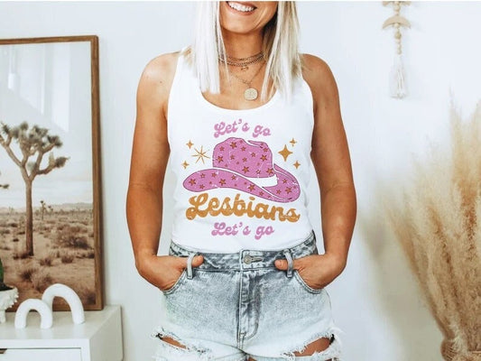 Let's go lesbians let's go tank top