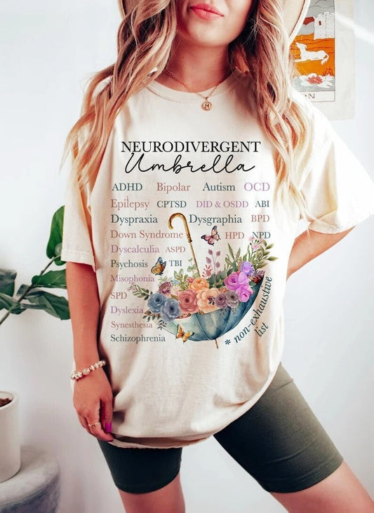 Neurodivergent umbrella shirt