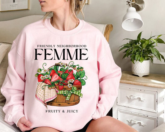 Friendly neighborhood femme sweatshirt