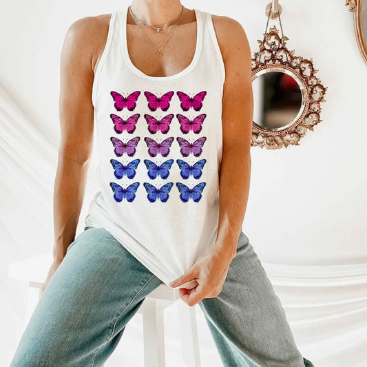 Bisexual butterflies tank top