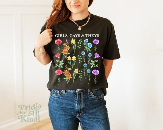Girls gays and theys shirt