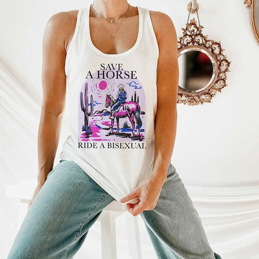 Cowboy bisexual tank top