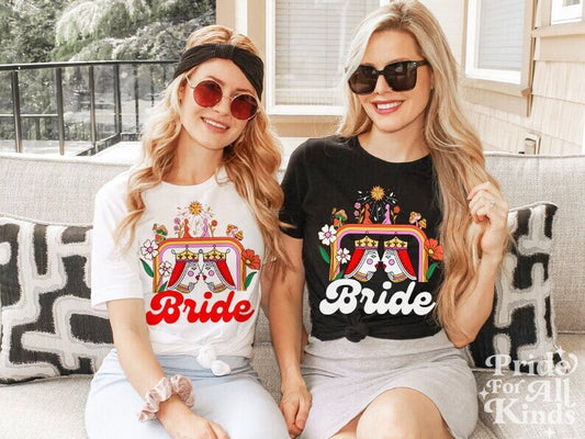lesbian bride t-shirt