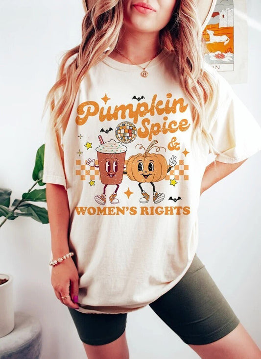 Pumpkin spice and women's rights shirt