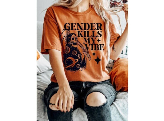 Comfort Colors - Gender kills my vibe shirt