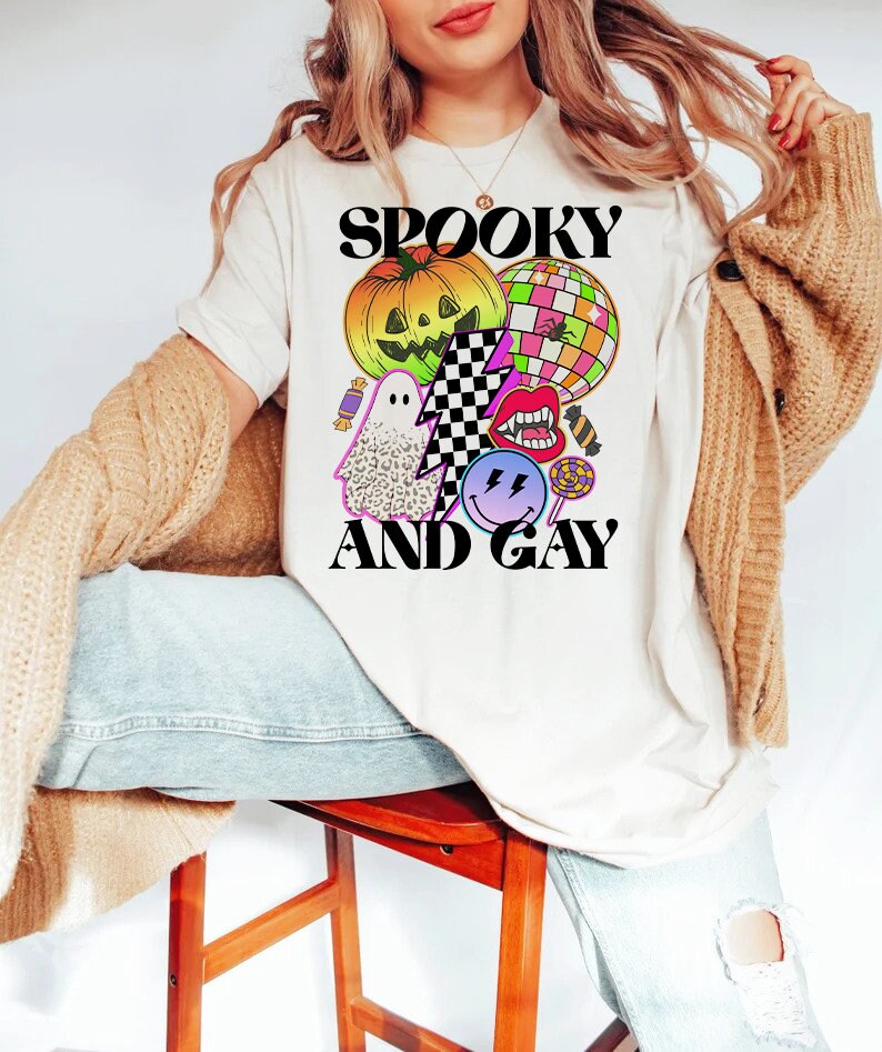 Spooky and gay shirt