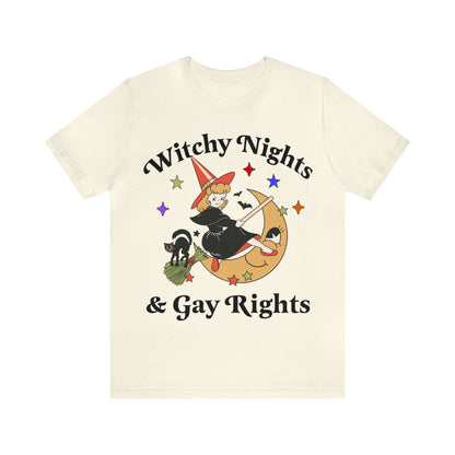 Witchy nights and gay rights shirt