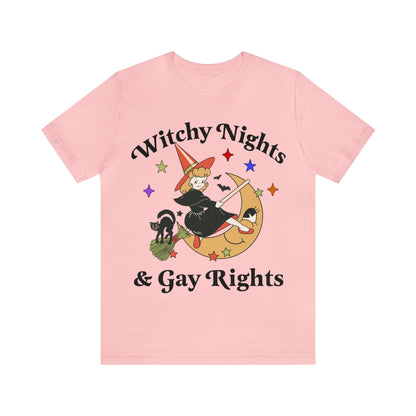 Witchy nights and gay rights shirt