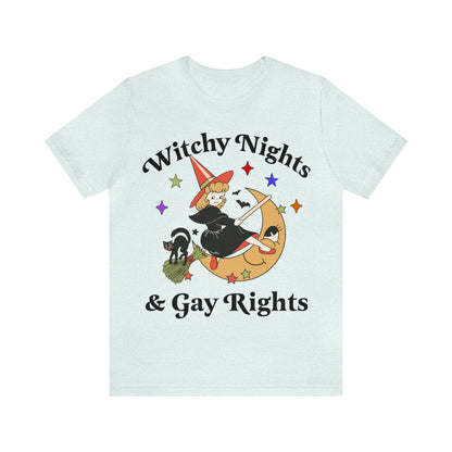 Witchy nights and gay rights shirt