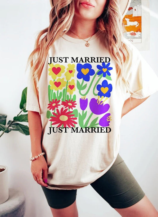 Just married lgbtq shirt